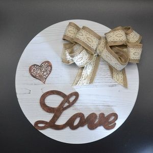 Rustic wooden sign